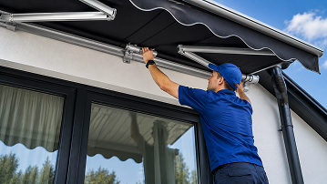 External and internal shading system installation